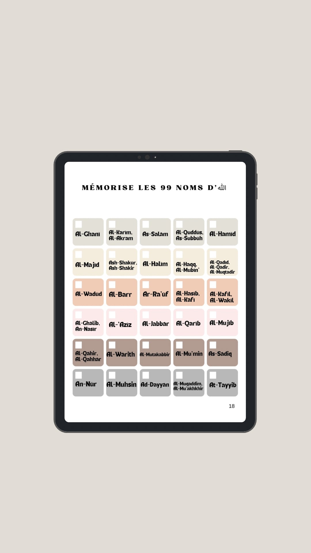 Carnet digital | Suivi de mon apprentissage religieux
